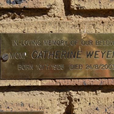 WEYERS Catherine 1925-2003