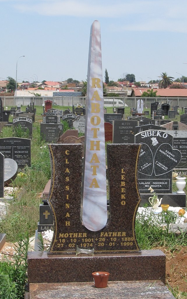 RABOTHATA Lebeko 1889-1999 &amp; Classinah 1901-1974