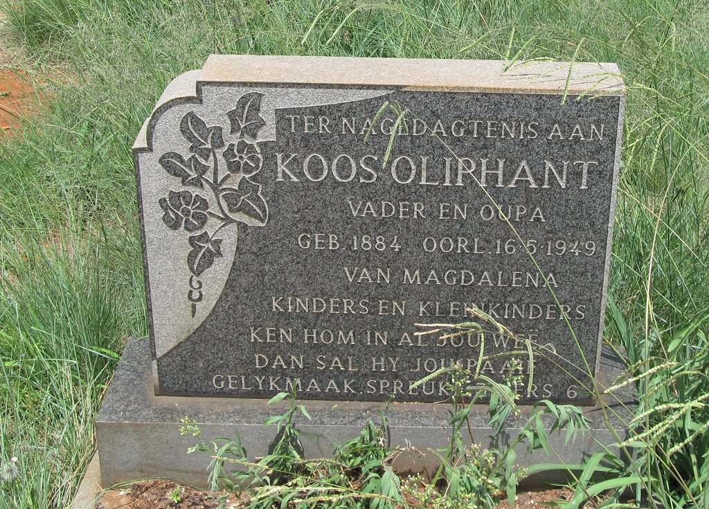 OLIPHANT Koos 1884-1949