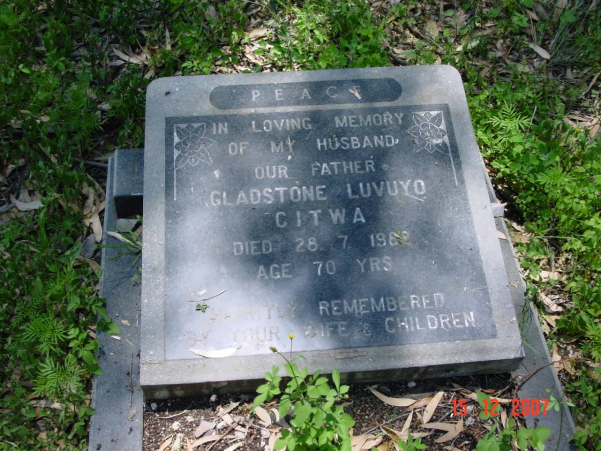 CITWA Gladstone Luvuyo -198?