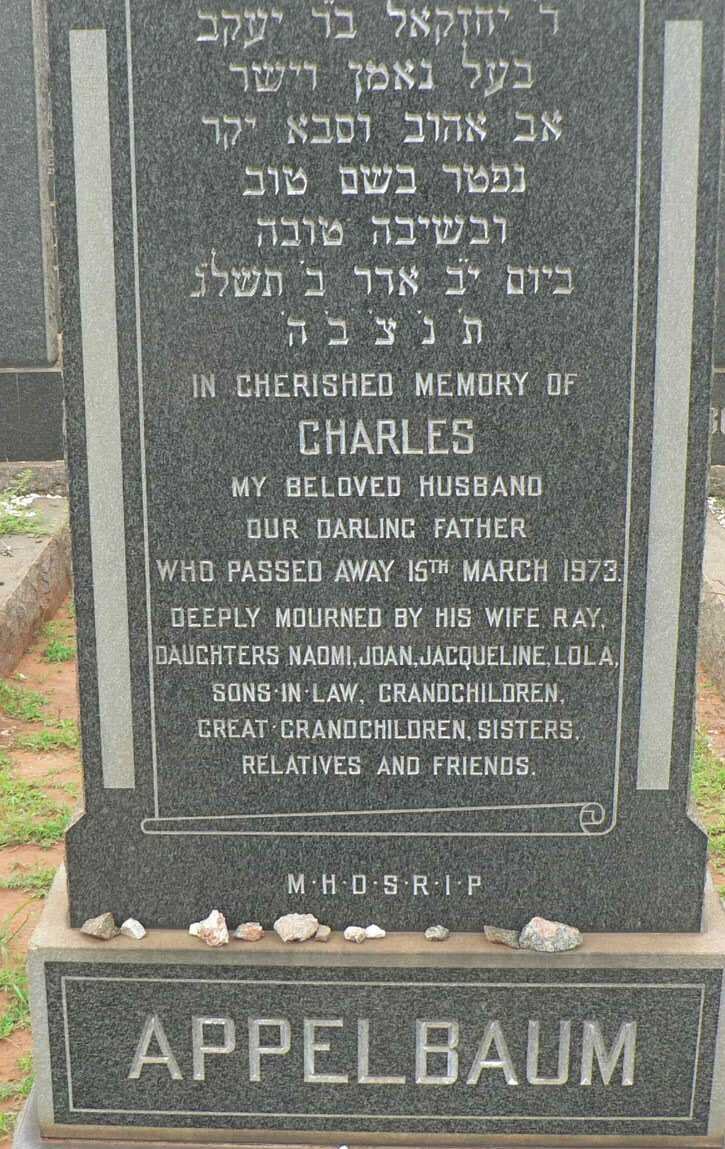 APPELBAUM Charles -1973