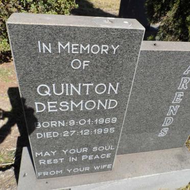 ARENDS Quinton Desmond 1969-1995