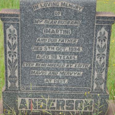 ANDERSON Martin -1934