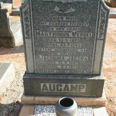 AUCAMP Marthinus Wessel 1889-1943 &amp; Jacomina Jacoba 1893-1975