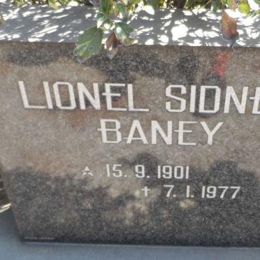 BANEY Lionel Sidney 1901-1977