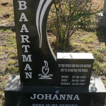 BAARTMAN Johanna 1933-1997