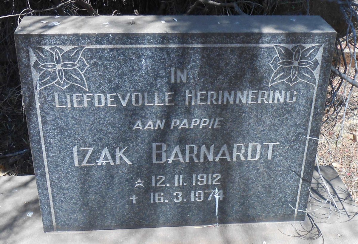 BARNARDT Izak 1912-1974