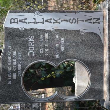 BALLAKISTAN Doris 1914-2000