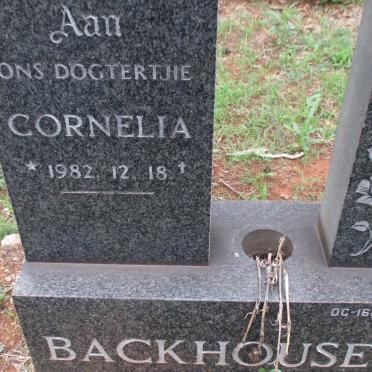 BACKHOUSE Cornelia 1982-1982