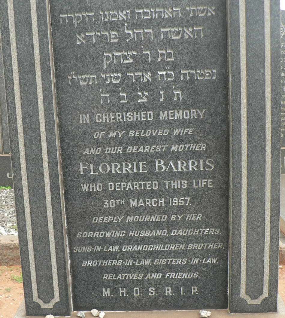 BARRIS Florrie -1957