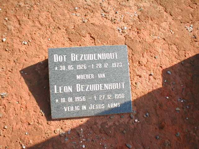 BEZUIDENHOUT Dot 1926-1973 :: BEZUIDENHOUT Leon 1956-1998