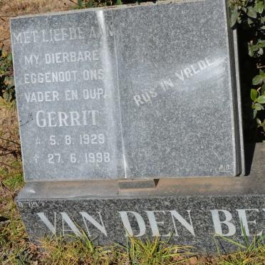 BERG Gerrit, van den 1929-1998