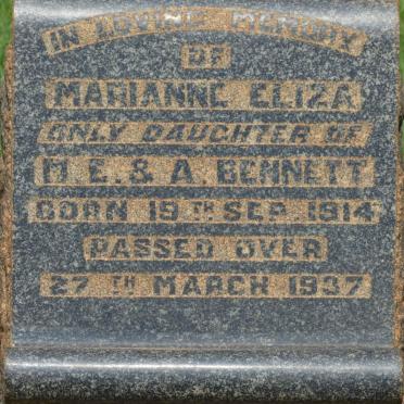 BENNETT Marianne Eliza 1914-1937