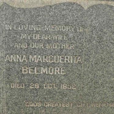BELMORE Anna Marguerita -1952
