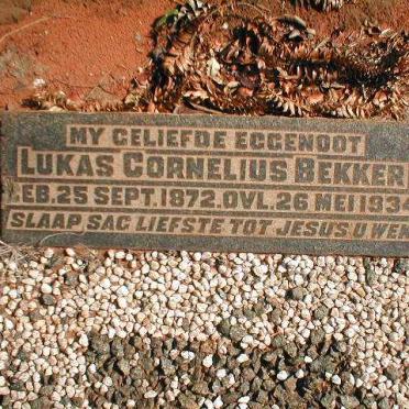 BEKKER Lukas Cornelius 1872-1934