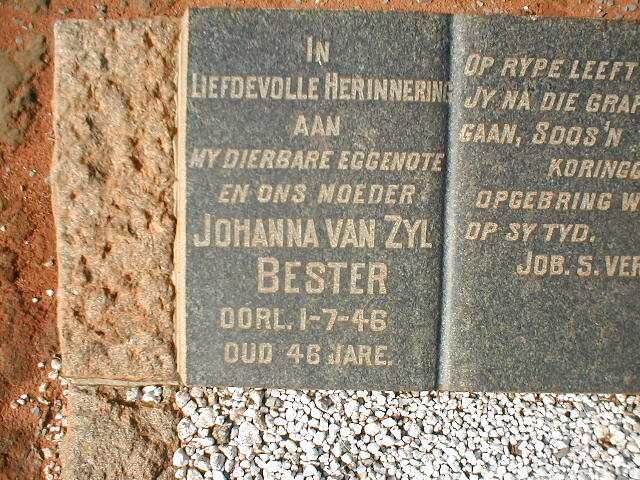 BESTER Johanna van Zyl - 1946