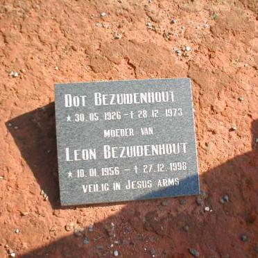 BEZUIDENHOUT Dot 1926-1973 :: BEZUIDENHOUT Leon 1956-1998