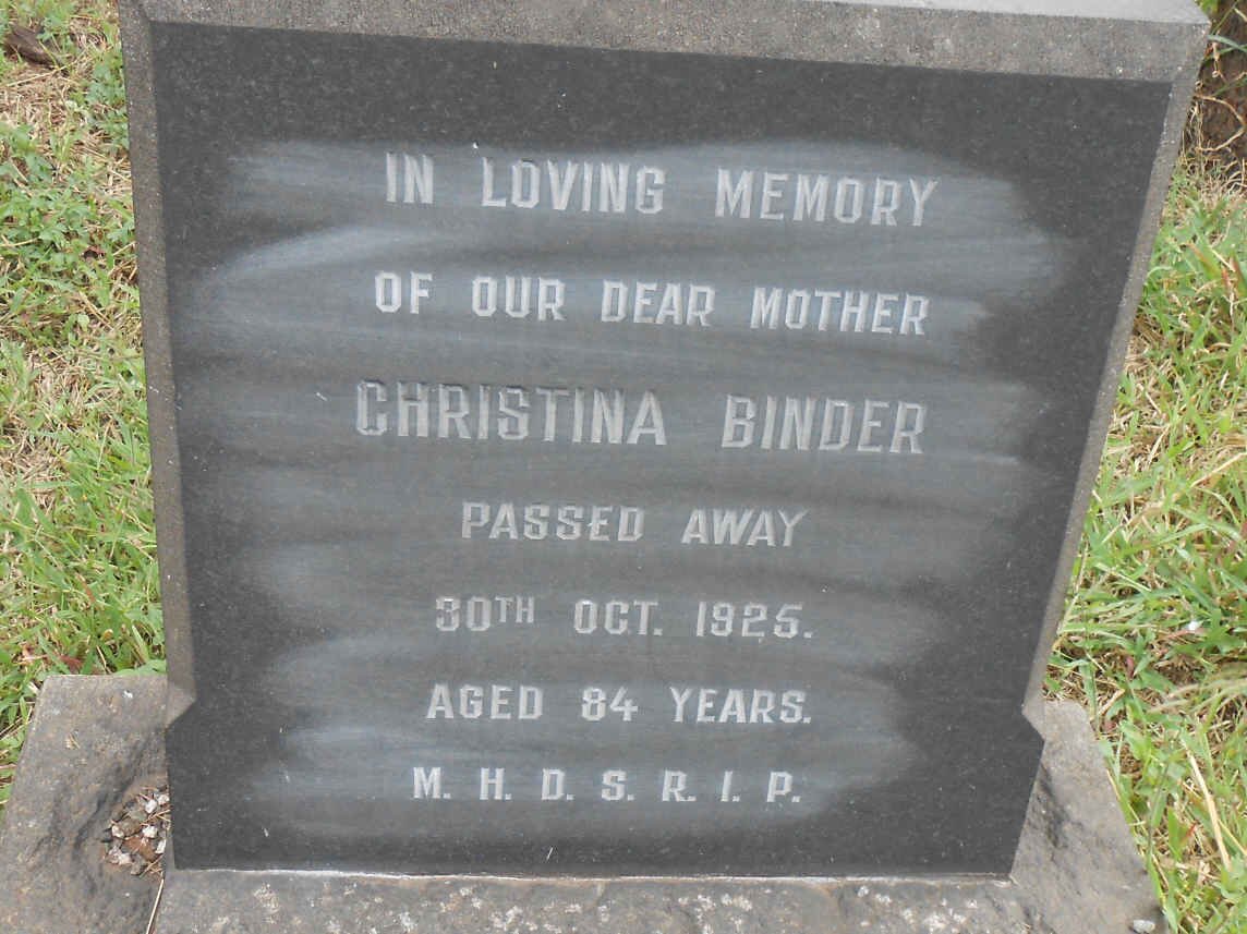 BINDER Christina -1925