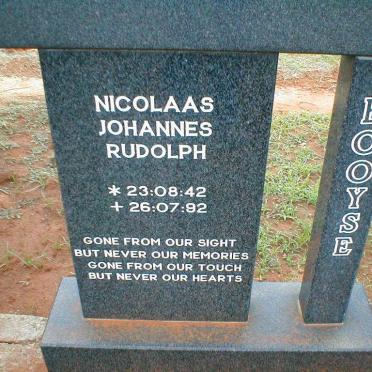 BOOYSE Nicolaas Johannes Rudolph 1942-1992