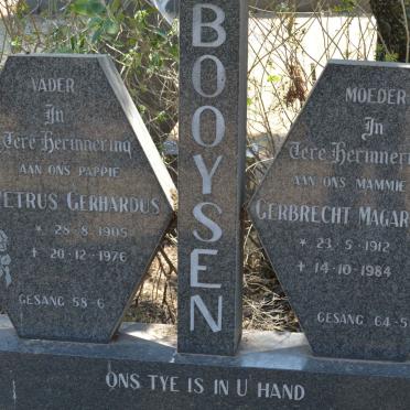 BOOYSEN Petrus Gerhardus 1905-1976 &amp; Gerbrecht Magaritha 1912-1984