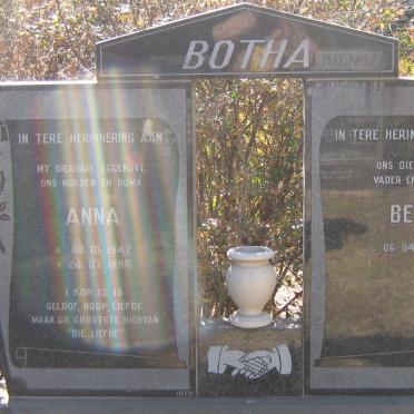 BOTHA Ben 1935- &amp; Anna 1942-1996