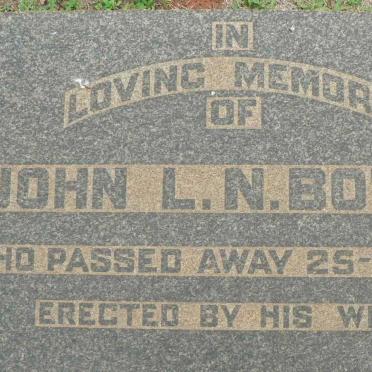 BOTHA John L.N. -1957