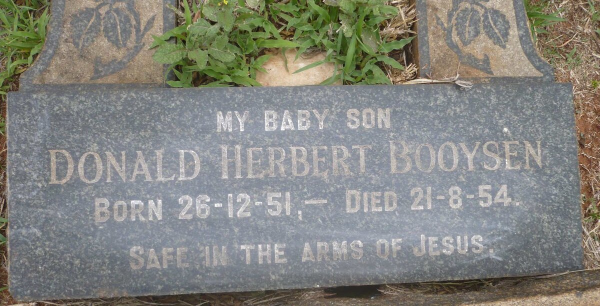 BOOYSEN Donald Herbert 1951-1954