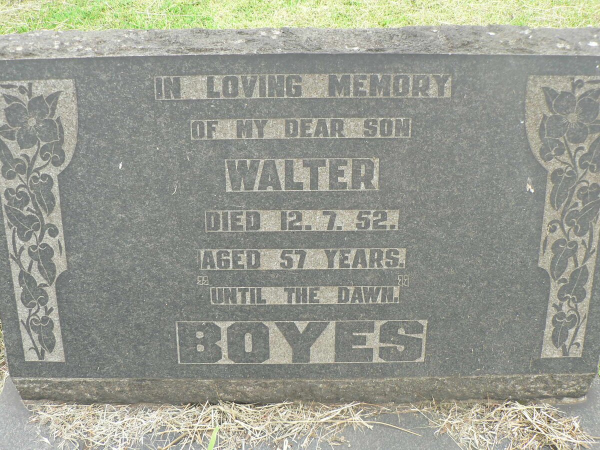 BOYES Walter -1952