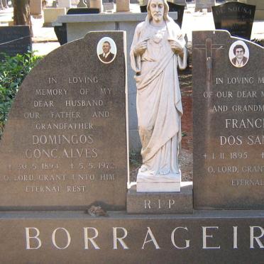 BORRAGEIRO Domingos Concalves 1894-1972 &amp; Francisca DOS SANTOS 1895-1986