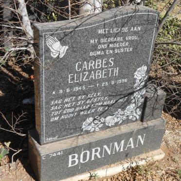 BORNMAN Carbes Elizabeth 1945-1996