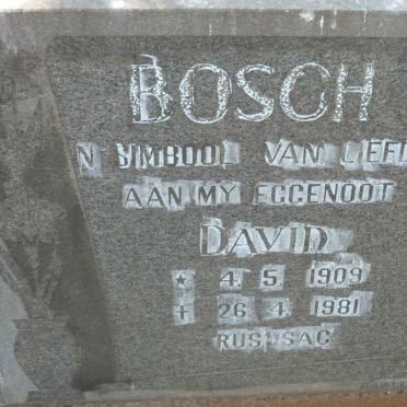 BOSCH David 1909-1981