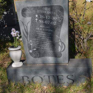 BOTES Barend Hendrik Josefus 1936-1998