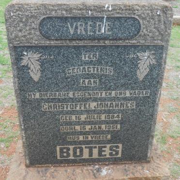 BOTES Christoffel Johannes 1884-1951