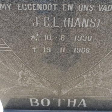 BOTHA J.C.L. 1930-1968