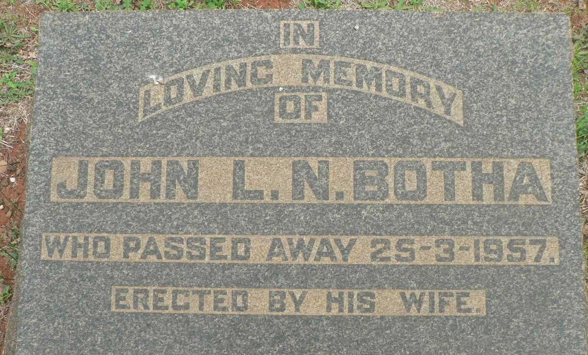 BOTHA John L.N. -1957