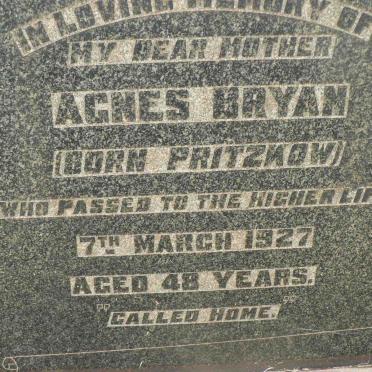 BRYAN Agnes nee PRITZKOW -1927