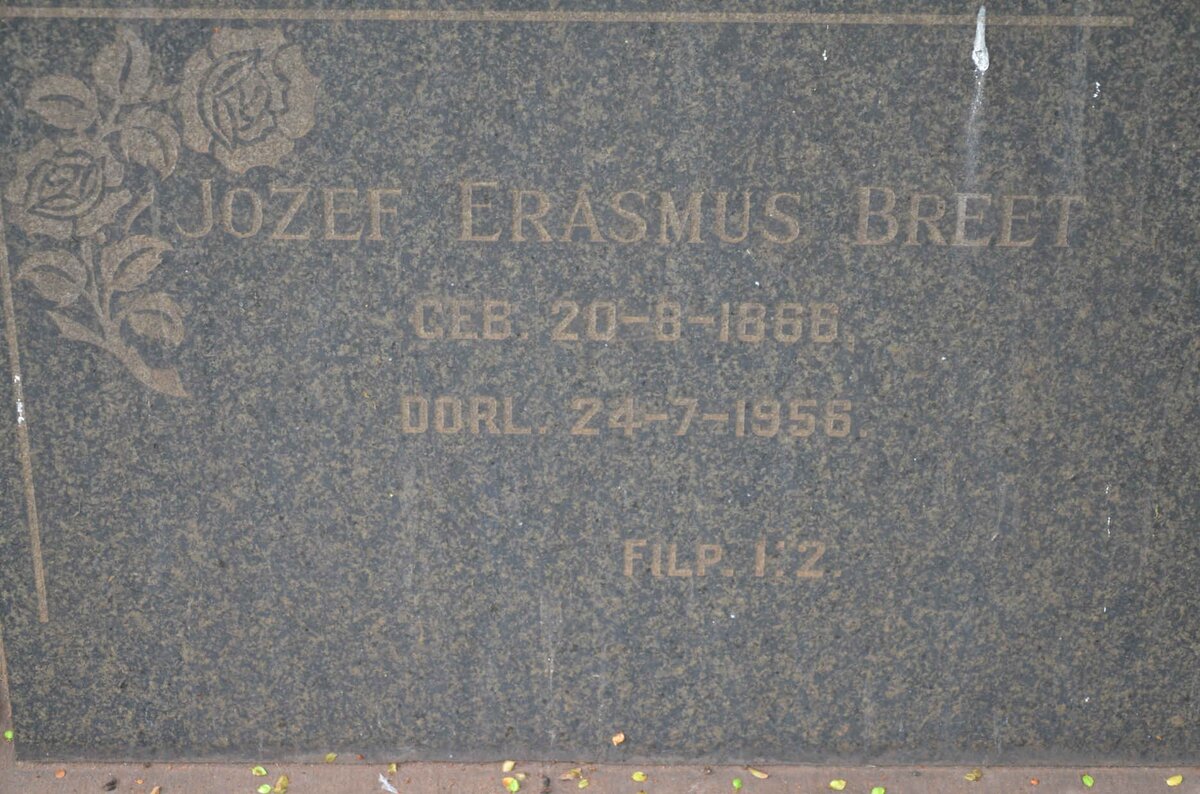 BREET Jozef Erasmus 1866-1956