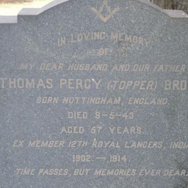 BROWN Thomas Percy -1943