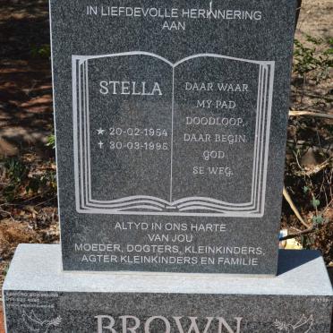 BROWN Stella 1954-1995