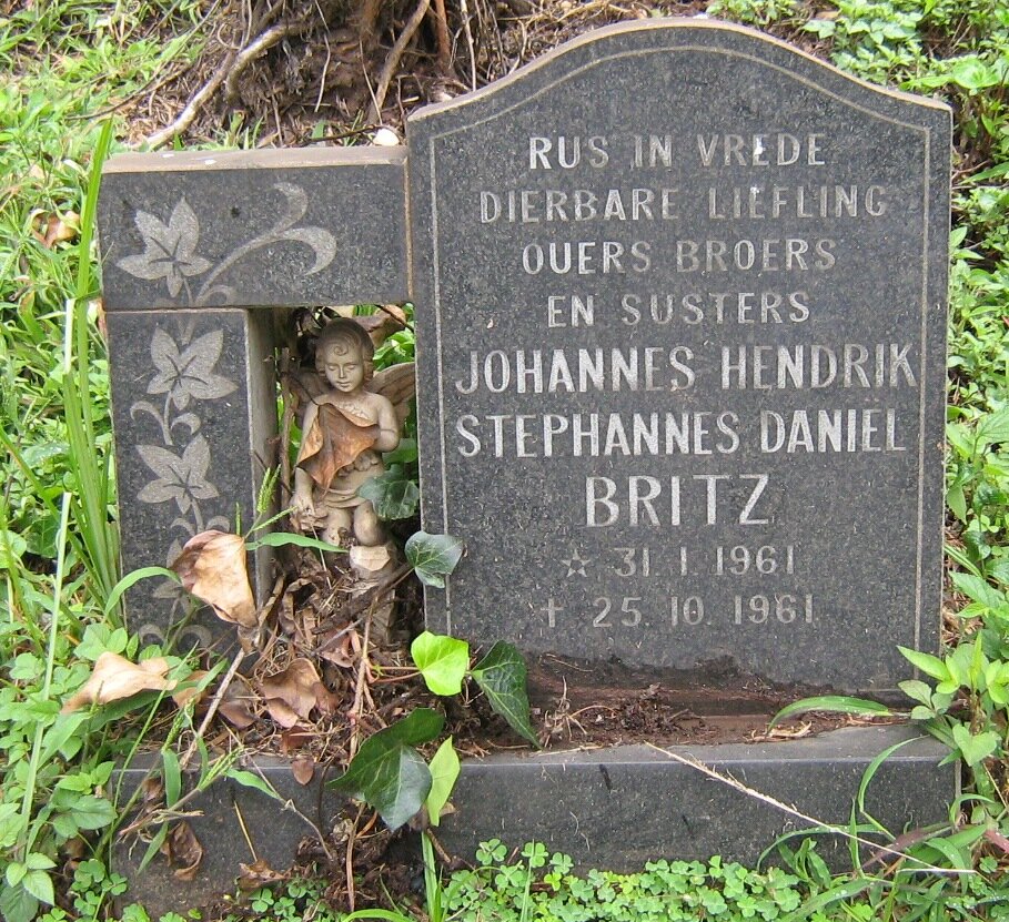BRITZ Johannes Hendrik Stephannes Daniel 1961-1961
