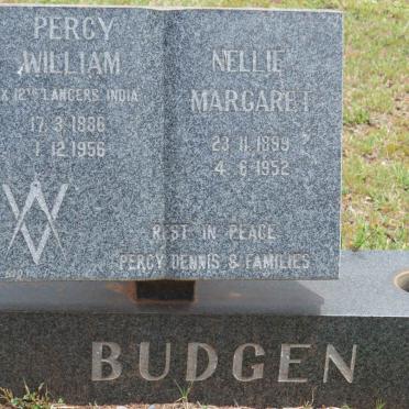 BUDGEN Percy William 1886-1956 &amp; Nellie Margaret 1899-1952