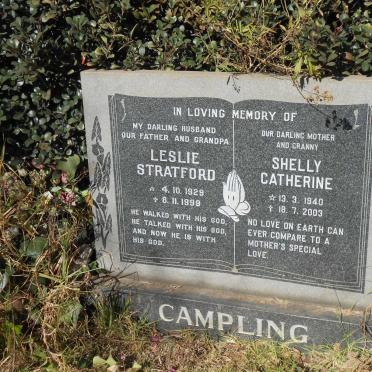 CAMPLING Leslie Stratford 1929-1999 &amp; Shelly Catherine 1940-2003
