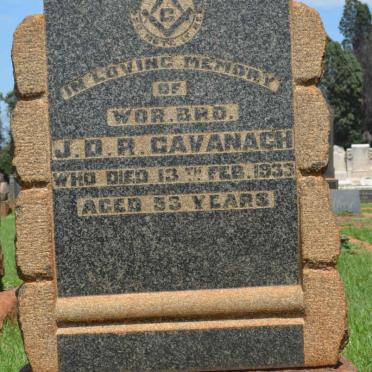 CAVANAGH J.D.R. -1933
