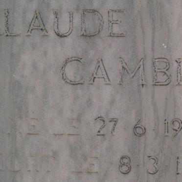 CAMBIER Claude 1960-1985
