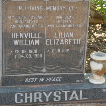 CHRYSTAL Denville William 1908-1990 &amp; Lilian Elizabeth 1912-