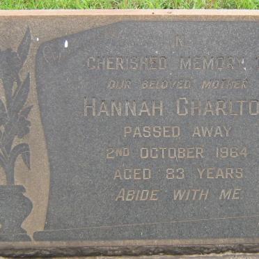 CHARLTON Hannah -1964