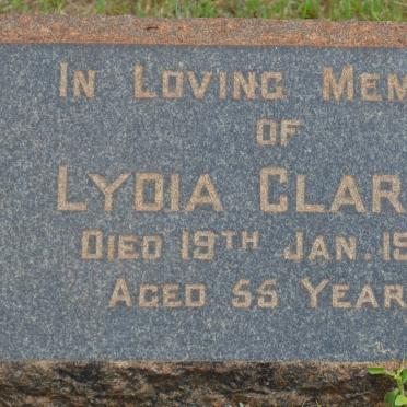 CLARKE Lydia -1929