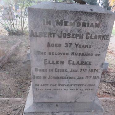 CLARKE Albert Joseph 1874-1911