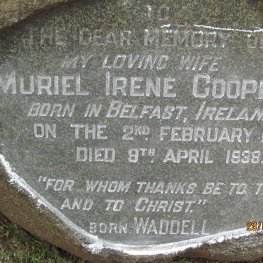 COOPER Muriel Irene nee WADDELL 1901-1939