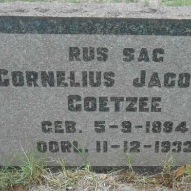 COETZEE Cornelius Jacobus 1884-1933